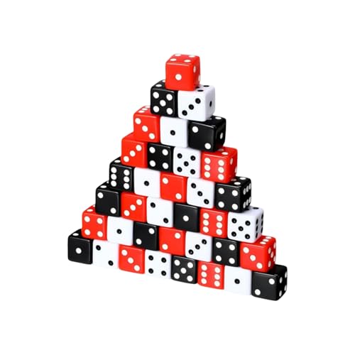 36 Stück mehrseitige Tischspiel-Würfel, Rollenspiele, Acryl, runde Ecken, sechsseitiges Lehrwerkzeug, einfach zu bedienen, Acryl-Geschenk von Dasbsug