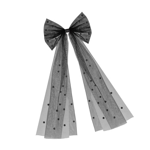 Dasbsug Funkelnder Schleier, Schleife, Kopfschmuck, Schleier, Perlen, Nieten, für Festzug, Abschlussball, Haarschmuck mit eleganten Perlen, eleganter Haarschmuck von Dasbsug