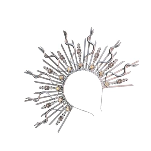 Dasbsug Leichter Schlangenkronen-Kopfschmuck, verstellbare Größe, geeignet für bequemes Tragen bei Themenveranstaltungen und Hochzeiten, verstellbares Kopfband Dasbsug Leichter Schlangenkronen-Kopfschmuck, verstellbare Größe, geeignet für bequemes Tragen bei Themenveranstaltungen und Hochzeiten, verstellbares Kopfband von Dasbsug