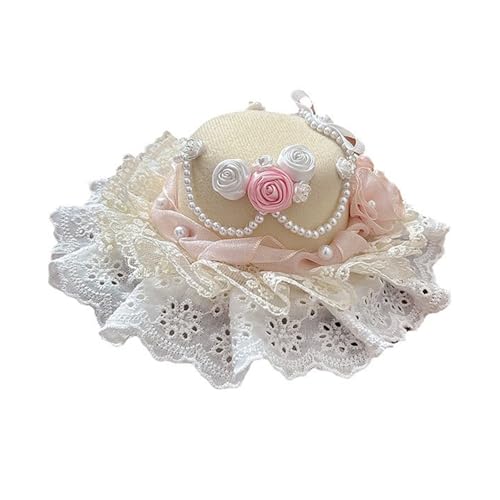 Dasbsug Modischer, anmutiger weißer Organza-Fascinator, Hut-Clip, tragbares Accessoire für anspruchsvolle Veranstaltungen, Styling, Ornament, Steampunks, Hut-Clip Dasbsug Modischer, anmutiger weißer Organza-Fascinator, Hut-Clip, tragbares Accessoire für anspruchsvolle Veranstaltungen, Styling, Ornament, Steampunks, Hut-Clip von Dasbsug