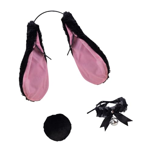Süße Hasenohren-Haarbänder, Halloween, auffällig, Spitzenkragen, Schwanz, Requisiten für Halloween, Party, Alltag, Kopfbedeckung, Schwanz-Kostüm Süße Hasenohren-Haarbänder, Halloween, auffällig, Spitzenkragen, Schwanz, Requisiten für Halloween, Party, Alltag, Kopfbedeckung, Schwanz-Kostüm von Dasbsug