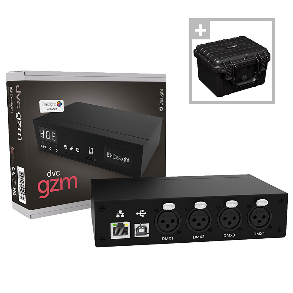 Daslight dvc gzm + MCS Case 1233 Steuerungs-Software von Daslight