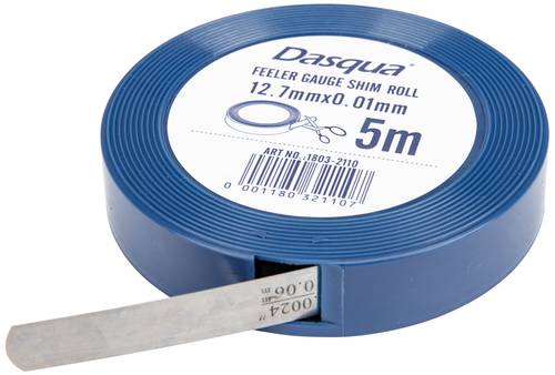 Dasqua 1803-4112 Fühlerlehrenband aus legiertem Stahl Dicke: 0,03mm von Dasqua