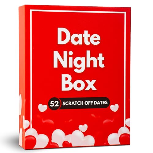 Date Night Box: 52 Scratch Off Date Night Ideen - Aufregendes Kartenspiel für Paare - Romantische Date Ideen für Ehemann, Frau, Freundin, Freund - Paare Geschenk zum Geburtstag, Jahrestag, Hochzeit von Date Night Brands