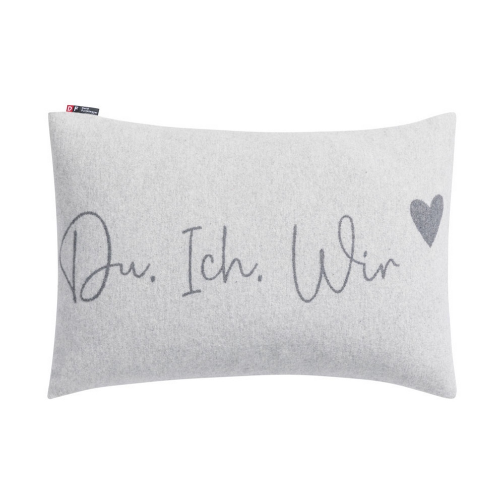 David Fussenegger Kissenhülle Du. Ich. Wir von David Fussenegger