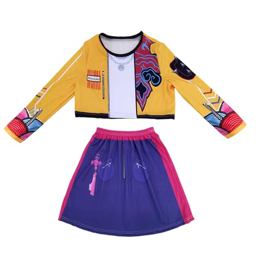 Davivian Halloween Kostüme für Mädchen | Verkleidungskleidung Halloween Outfit | Animierter Film Rollenspiel Cosplay Kostüm für Feiertagsversammlung Bühnenaufführung Fotografie Themenparty | Mädchen von Davivian