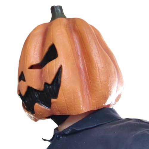Davivian Halloween Kürbis-Gesichtsüberzug,Schauriges Halloween-Kostüm Kürbiskopfhaube | Fest Kopfbedeckung Verkleidungszubehör Für Feiern Kinder Jugendliche Erwachsene Partys Umzüge Süßes Oder Saures von Davivian