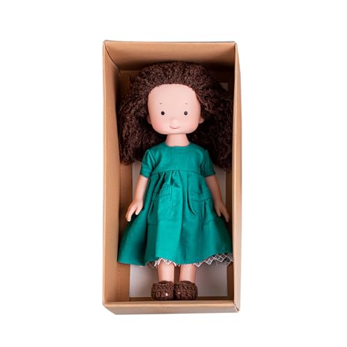 Davivian Handgemachte Stoffpuppe, handgemachte gestrickte Plüschpuppe - Süße kleine Mädchenpuppen Stofftier | Erste Puppe für Mädchen, fördert Fantasie und Feinmotorik Davivian Handgemachte Stoffpuppe, handgemachte gestrickte Plüschpuppe - Süße kleine Mädchenpuppen Stofftier | Erste Puppe für Mädchen, fördert Fantasie und Feinmotorik von Davivian