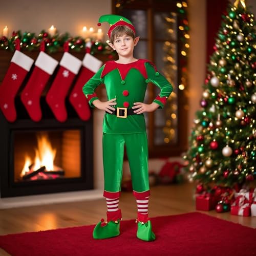 Davivian Kinder Weihnachtskostüme | Christkind Kostüm Outfit - Verkleidung Kostüm Anzug für Weihnachtsrollenspiel Themenparty Bühnenauftritt Davivian Kinder Weihnachtskostüme | Christkind Kostüm Outfit - Verkleidung Kostüm Anzug für Weihnachtsrollenspiel Themenparty Bühnenauftritt von Davivian
