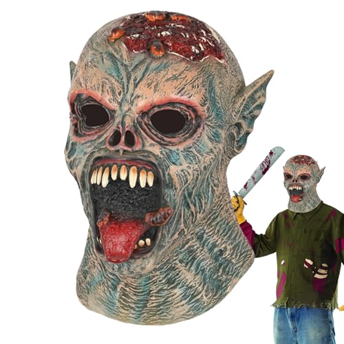 Davivian Kopfmaske,Gruselige Halloween Kapuzen | Kostümzubehör Rollenspiel Requisiten für Veranstaltungen Freizeitparks Gruselhäuser Davivian Kopfmaske,Gruselige Halloween Kapuzen | Kostümzubehör Rollenspiel Requisiten für Veranstaltungen Freizeitparks Gruselhäuser von Davivian