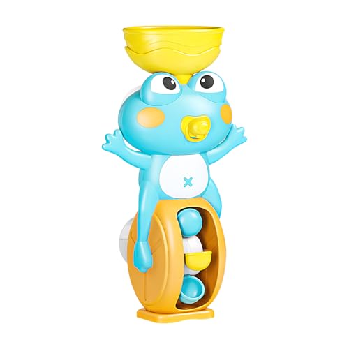 Davivian Spaß Badespielzeug | Wasserfall Badespielzeug | Mit Saugnapf Froschform Lernspiel Für Sensorik Ab 3 Jahren Für Und Mädchen Drinnen & Draußen von Davivian