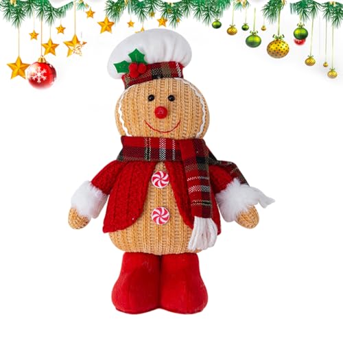 Davivian Weihnachts-Mann-Plüschspielzeug,Mann-Plüschtier | -Plüschkissen | -Gingy-Plüschspielzeug für Kindergeburtstag, Weihnachtsdekoration von Davivian