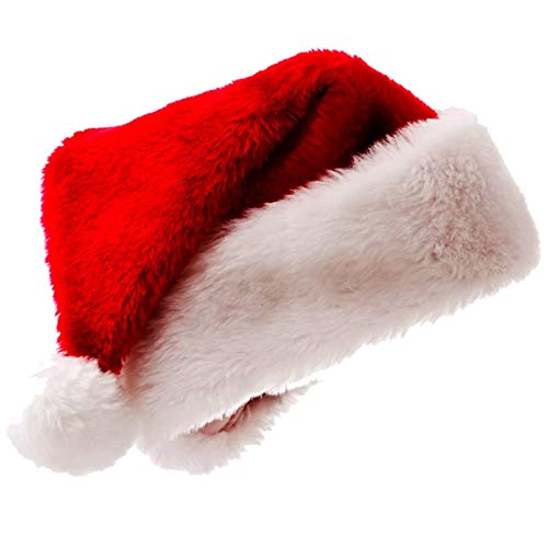 Dawafit Weihnachts MüTze Weihnachts MüTze Weihnachts KostüM Dress Up PlüSch Dicke Weihnachts MüTze Erwachsene von Dawafit