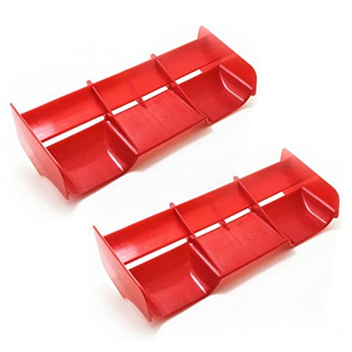 Daweglop 2X 1: 8 RC Auto RC Kunststoff Nylon HeckflüGel für 1/8 Nitro Elektrisch Angetriebene Off Road Truck Fern Bedienung, Rot Daweglop 2X 1: 8 RC Auto RC Kunststoff Nylon HeckflüGel für 1/8 Nitro Elektrisch Angetriebene Off Road Truck Fern Bedienung, Rot von Daweglop