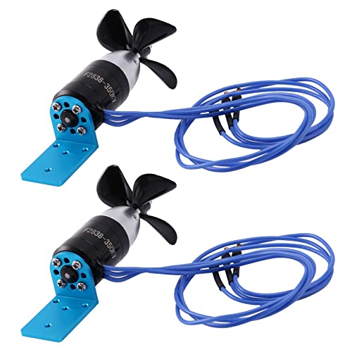 Daweglop 2X IPX8 Wasserdichtes Unterwasser Strahl Ruder 2838 350KV 2,4KG Schub Bürstenloser mit 55mm 60mm Propeller für ROV RC Boote CW von Daweglop