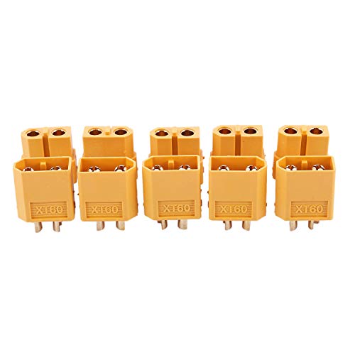 Daweglop 5 X Paar RC XT60 Stecker und Buchse Paar Batterieanschluss + WäRmeschrumpfung von Daweglop