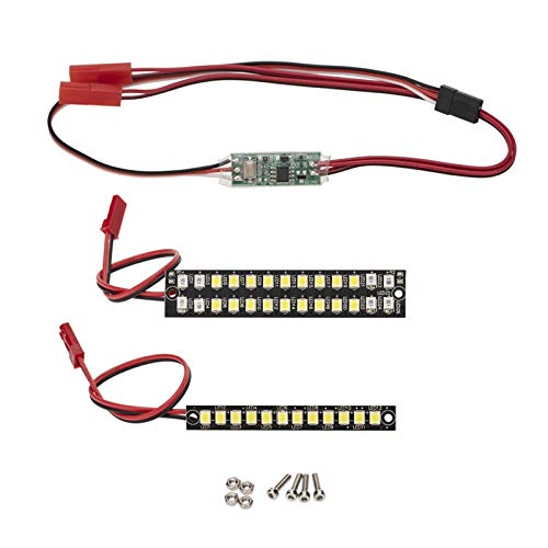 Daweglop LED-Lichtleiste, 70 mm, 58 mm, wasserdicht, vorne und hinten, Upgrade-Zubehör für 1/10 RC Auto Daweglop LED-Lichtleiste, 70 mm, 58 mm, wasserdicht, vorne und hinten, Upgrade-Zubehör für 1/10 RC Auto von Daweglop