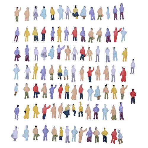 Daweglop Neue 100 Stueck gemalt Modellbahn Menschen Zahlen (1:150) von Daweglop