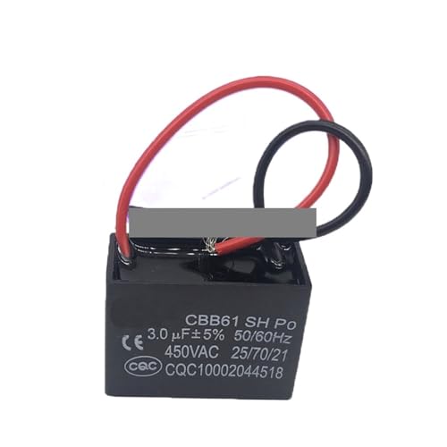 5 Stück CBB61 3uf Startkapazität AC Lüfterkondensator 450 V CBB Elektronischer Starter-Kondensator 5 Stück CBB61 3uf Startkapazität AC Lüfterkondensator 450 V CBB Elektronischer Starter-Kondensator von Dawesncy