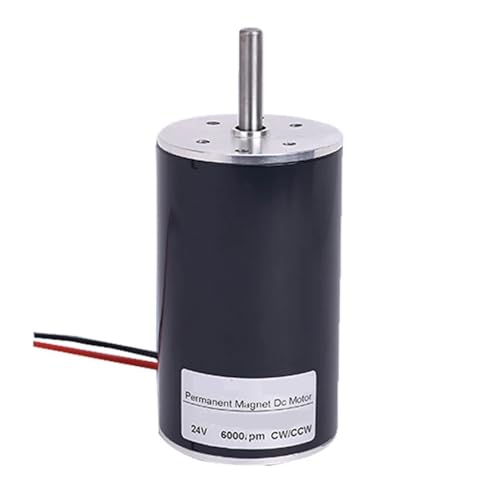 Dawesncy Hochgeschwindigkeits-Gleichstrommotor, 12 V/24 V, Welle mit 8 mm Durchmesser, 50 W (2000 U/min, 24 V DC) (Dc12 V, 6000 RPM) von Dawesncy