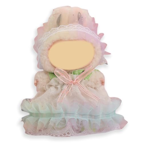 Green Doll Clothes for labubu, 17cm Dolls Outfit Set with Bow , Luxury Chic Style High-End Fashion Suitable Doll Accessories (No Doll) von Dawnarriv