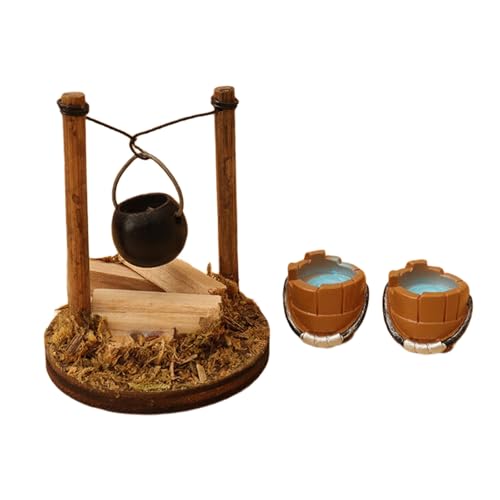 1/12 Detaillierte Miniatur Country Life Szene Realistische Puppenhäuser Ländliche Szenendekoration Mit Hängenden Herd Brennholz 1/12 Detaillierte Miniatur Country Life Szene Realistische Puppenhäuser Ländliche Szenendekoration Mit Hängenden Herd Brennholz von Dawutocap