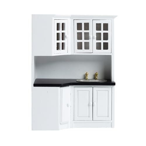 1/12 Dollhouses Küchenschrank Miniaturmöbel Mit Modernen Designs Waschbecken Für Handwerksprojektmodelldekoration 1/12 Dollhouses Küchenschrank Miniaturmöbel Mit Modernen Designs Waschbecken Für Handwerksprojektmodelldekoration von Dawutocap