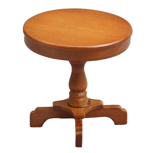1:12 Miniatur Möbel Holz Runder Beistelltisch Vintage Puppenhäuser Minis Möbel Puppenhäuser Dekorationen Zubehör 1:12 Miniatur Möbel Holz Runder Beistelltisch Vintage Puppenhäuser Minis Möbel Puppenhäuser Dekorationen Zubehör von Dawutocap