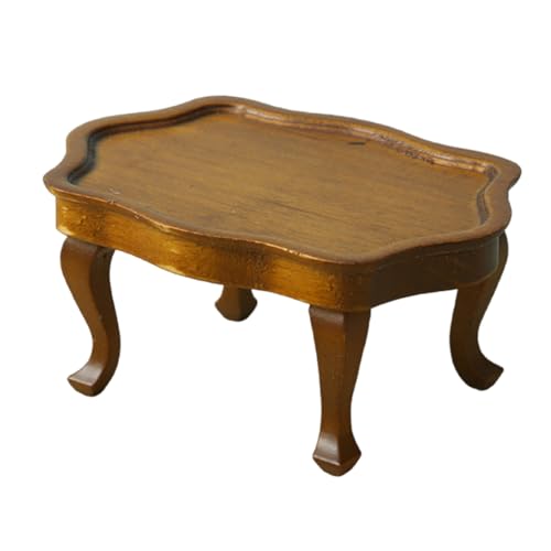 Dawutocap 1/12 Miniatur Vintage Couchtisch Holzseite Für Puppenhäuser Dekoration Und Kleine Lebensmittel Und Getränke Aufzeigen Dawutocap 1/12 Miniatur Vintage Couchtisch Holzseite Für Puppenhäuser Dekoration Und Kleine Lebensmittel Und Getränke Aufzeigen von Dawutocap