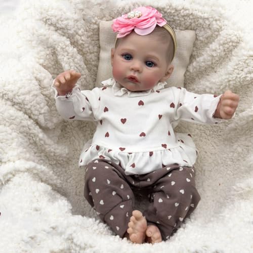 Dawutocap 19inch Neugeborene Mädchen Babypuppen In Silikon Perfekt Für Eltern Kind Interaktion 19inch Kinderfreundliches Realistisches Mädchen Dawutocap 19inch Neugeborene Mädchen Babypuppen In Silikon Perfekt Für Eltern Kind Interaktion 19inch Kinderfreundliches Realistisches Mädchen von Dawutocap