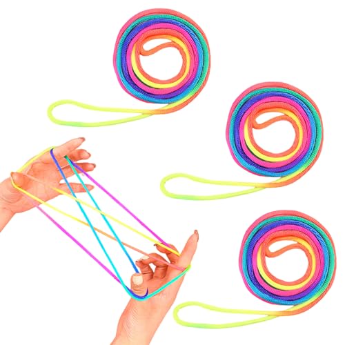 Dawutocap 3 PCs Regenbogenfinger Verdrehen Seile Nylon Fun Party Game Für Kinder Geburtstagsgeschenke Flexible Fingerspiel Strings Regenbogen Dawutocap 3 PCs Regenbogenfinger Verdrehen Seile Nylon Fun Party Game Für Kinder Geburtstagsgeschenke Flexible Fingerspiel Strings Regenbogen von Dawutocap