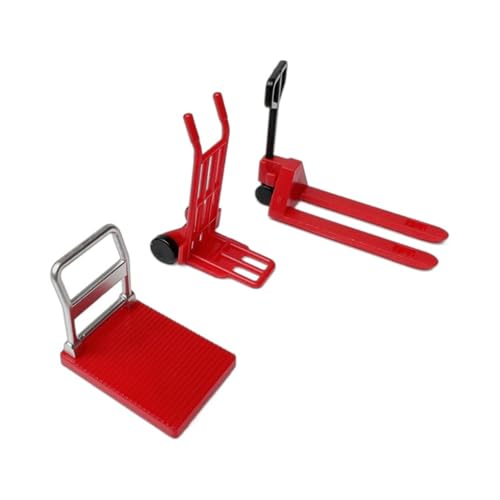 Dawutocap 3pcs Dollhouses Engineering Tools Handcart Gabelstapler In 1/12 Skala Zum Erstellen Von Miniaturlagern Dawutocap 3pcs Dollhouses Engineering Tools Handcart Gabelstapler In 1/12 Skala Zum Erstellen Von Miniaturlagern von Dawutocap