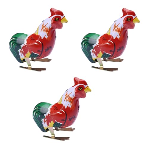 Dawutocap 3vieces Metal Jumping Rooster Toy Klassische Blechplatten Windup Designs Für Nostalgische Spaß Und Home Office Tischdekoration Dawutocap 3vieces Metal Jumping Rooster Toy Klassische Blechplatten Windup Designs Für Nostalgische Spaß Und Home Office Tischdekoration von Dawutocap