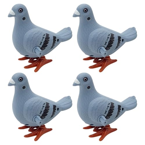 Dawutocap 4PCS Bildungstauben Figurenspielzeug Mit Clockworks Mechanismus Realistisches Vogel Windup Spielzeug Für Kinderzimmerdekoration Dawutocap 4PCS Bildungstauben Figurenspielzeug Mit Clockworks Mechanismus Realistisches Vogel Windup Spielzeug Für Kinderzimmerdekoration von Dawutocap