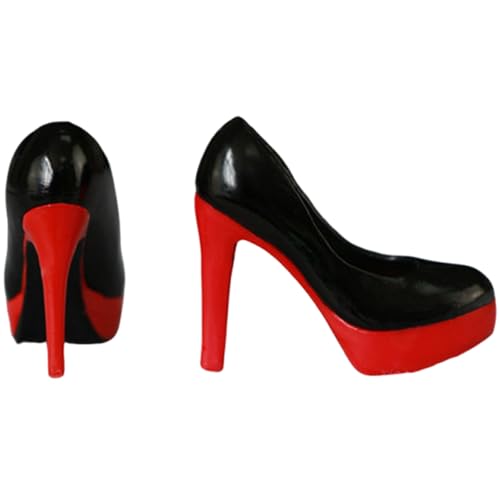 Dawutocap Elegante High Heel Puppenschuhe, realistische 1/6 weibliche Soldatin, Modellzubehör, einfach zu verkleiden, Puppen-Display, Dekoration, weiblicher Soldat, hoch von Dawutocap