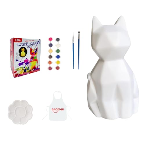 Dawutocap Handbemalte Katzen Lampe Set Multifunktionelle Katzen Form Lampe Kindermalerei Aktivität Für Geburtstagsgeschenk Dawutocap Handbemalte Katzen Lampe Set Multifunktionelle Katzen Form Lampe Kindermalerei Aktivität Für Geburtstagsgeschenk von Dawutocap