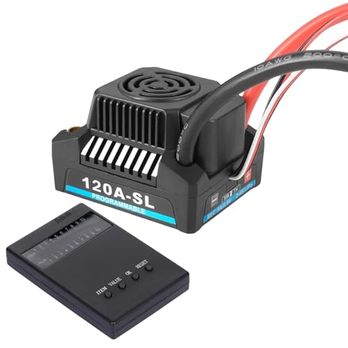 Dawutocap Hochleistungen Fernbedienungssteuerauto Bürstenloser Motor 120A/150A 120A/150A Combo Für 1/10 Modellauto Programmierkarte Dawutocap Hochleistungen Fernbedienungssteuerauto Bürstenloser Motor 120A/150A 120A/150A Combo Für 1/10 Modellauto Programmierkarte von Dawutocap