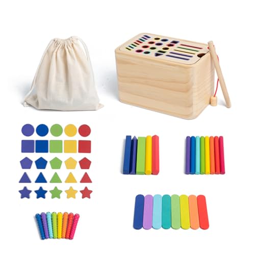 Dawutocap Holzklassifizierungsbox Für Säuglinge Um Farben Und Formen Zu Erkennen Die Passende Spiele Dawutocap Holzklassifizierungsbox Für Säuglinge Um Farben Und Formen Zu Erkennen Die Passende Spiele von Dawutocap