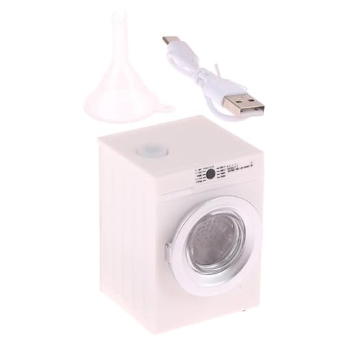 Dawutocap Interaktive 1 12 Skala Dollhouses Appliance Miniatur Waschmaschine Tragbar Für Dollhouses Collector Täglich von Dawutocap