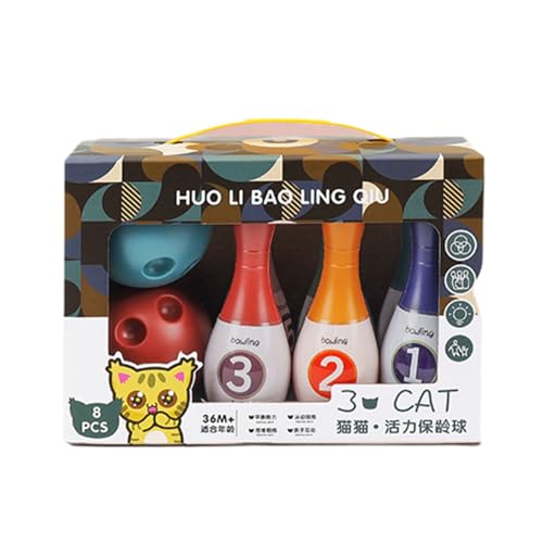Dawutocap Kids Bowling Toy Set Kleinkind Indoor Outdoor Aktivität Spiel Spiel 6 Pins Zwei Bälle Set Educational Toy Für Geburtstagsfeier Dawutocap Kids Bowling Toy Set Kleinkind Indoor Outdoor Aktivität Spiel Spiel 6 Pins Zwei Bälle Set Educational Toy Für Geburtstagsfeier von Dawutocap