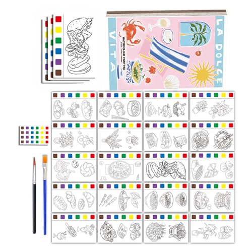 Dawutocap Pocket Aquarell Malerei Buch 21pages Reise Paint Aquarell Malbuch Set Kunsthandwerk Für Kinder Jungen Mädchen Mädchen Dawutocap Pocket Aquarell Malerei Buch 21pages Reise Paint Aquarell Malbuch Set Kunsthandwerk Für Kinder Jungen Mädchen Mädchen von Dawutocap