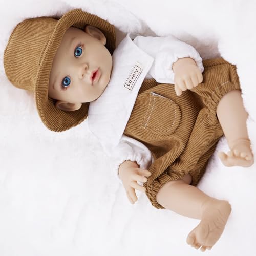Dawutocap Realistische 12 Zoll Vinyls Neugeborene Babypuppen Realistische Kinderspielzeug Weiche Puppen Vinyls Mit Overalls Sammelbar Dawutocap Realistische 12 Zoll Vinyls Neugeborene Babypuppen Realistische Kinderspielzeug Weiche Puppen Vinyls Mit Overalls Sammelbar von Dawutocap