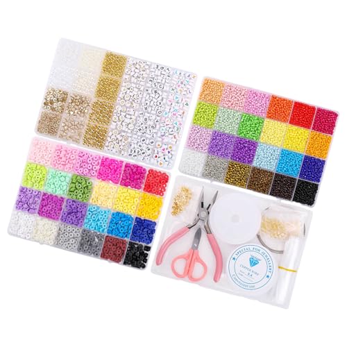 Dawutocap Seedes Perlen Charme Armband Schmuck Machen Kits Freundschaftsarmband Kits Mit Alphabeten Buchstaben Perlen Star Perle Für Frauen Dawutocap Seedes Perlen Charme Armband Schmuck Machen Kits Freundschaftsarmband Kits Mit Alphabeten Buchstaben Perlen Star Perle Für Frauen von Dawutocap