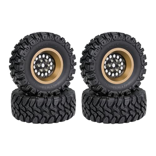 Dawutocap Set Von 4 Fernbedienungs Steuerradreifen Für Crawler Automodell Gummi Radreifen Für Fernbedienungszubehör Dawutocap Set Von 4 Fernbedienungs Steuerradreifen Für Crawler Automodell Gummi Radreifen Für Fernbedienungszubehör von Dawutocap