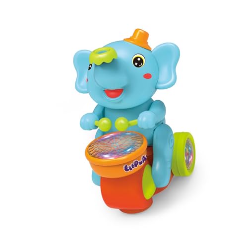 Dawutocap Wanderung Von Elefantenspielzeug Mit Musik Und Leichten Effekten Verbessert Die Handaugenkoordination Für Kinder Frühes Lernen von Dawutocap