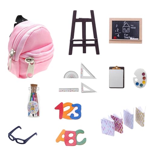Dollhouses Backpack Model Schullieferungen 1:12 Skala Teenager Mädchen Kid Dollhouses Dekorationen Spielzeugspielset Spielzeugset Dollhouses Backpack Model Schullieferungen 1:12 Skala Teenager Mädchen Kid Dollhouses Dekorationen Spielzeugspielset Spielzeugset von Dawutocap