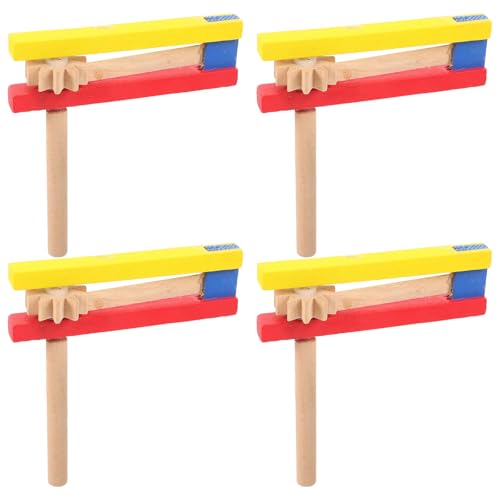 Packung Von 4 Ratscheninstrumentenspielzeugholz Castanets Mit Langstreifen Für Musikausbildung Auftritte Sensorisches Hörspielzeug Packung Von 4 Ratscheninstrumentenspielzeugholz Castanets Mit Langstreifen Für Musikausbildung Auftritte Sensorisches Hörspielzeug von Dawutocap