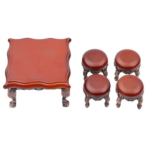 Packung Von 5 Miniaturpuppenhäusern Tisch Und Stuhl Set Möbel Perfekt Für Handwerksprojektbegeisterte Und Heimdekore Packung Von 5 Miniaturpuppenhäusern Tisch Und Stuhl Set Möbel Perfekt Für Handwerksprojektbegeisterte Und Heimdekore von Dawutocap