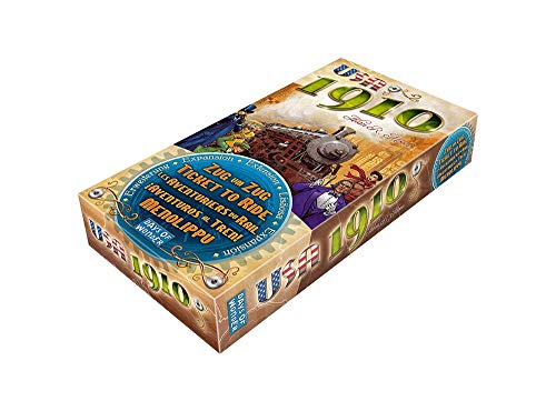 Asmodee Days of Wonder, Zug um Zug – USA 1910, Erweiterung, Familienspiel, Brettspiel, 2-5 Spieler, Ab 8+ Jahren, 45+ Minuten, Deutsch von Days of Wonder