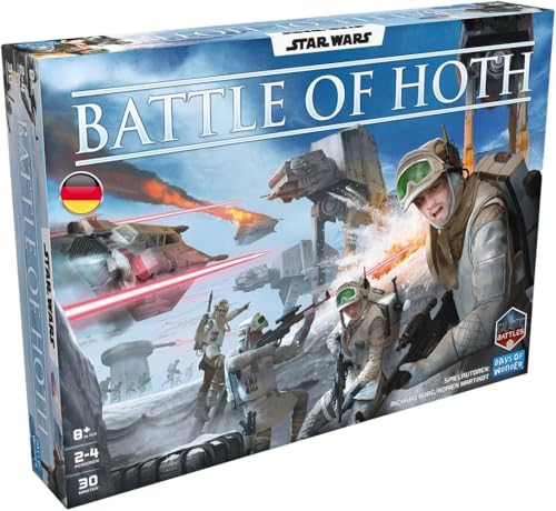 Days of Wonder, Star Wars Battle of Hoth – Strategisches Brettspiel für 2-4 Spieler ab 8 Jahren – mit 74 Miniaturen & 17 Szenarien – Imperium vs. Rebellen – Familien- & Kennerspiel von Days of Wonder